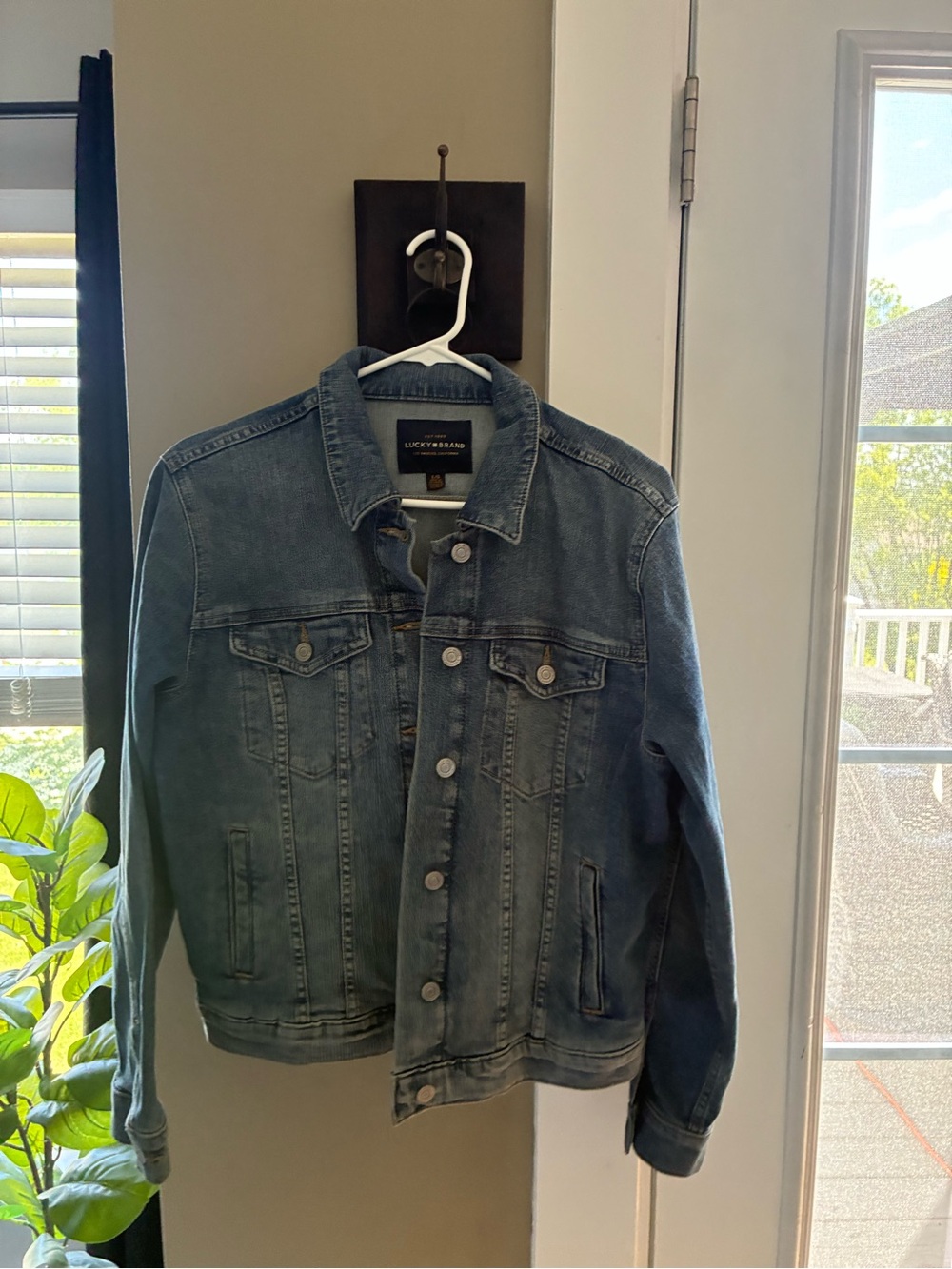 Lucky Brand Washed Blue Denim Jacket